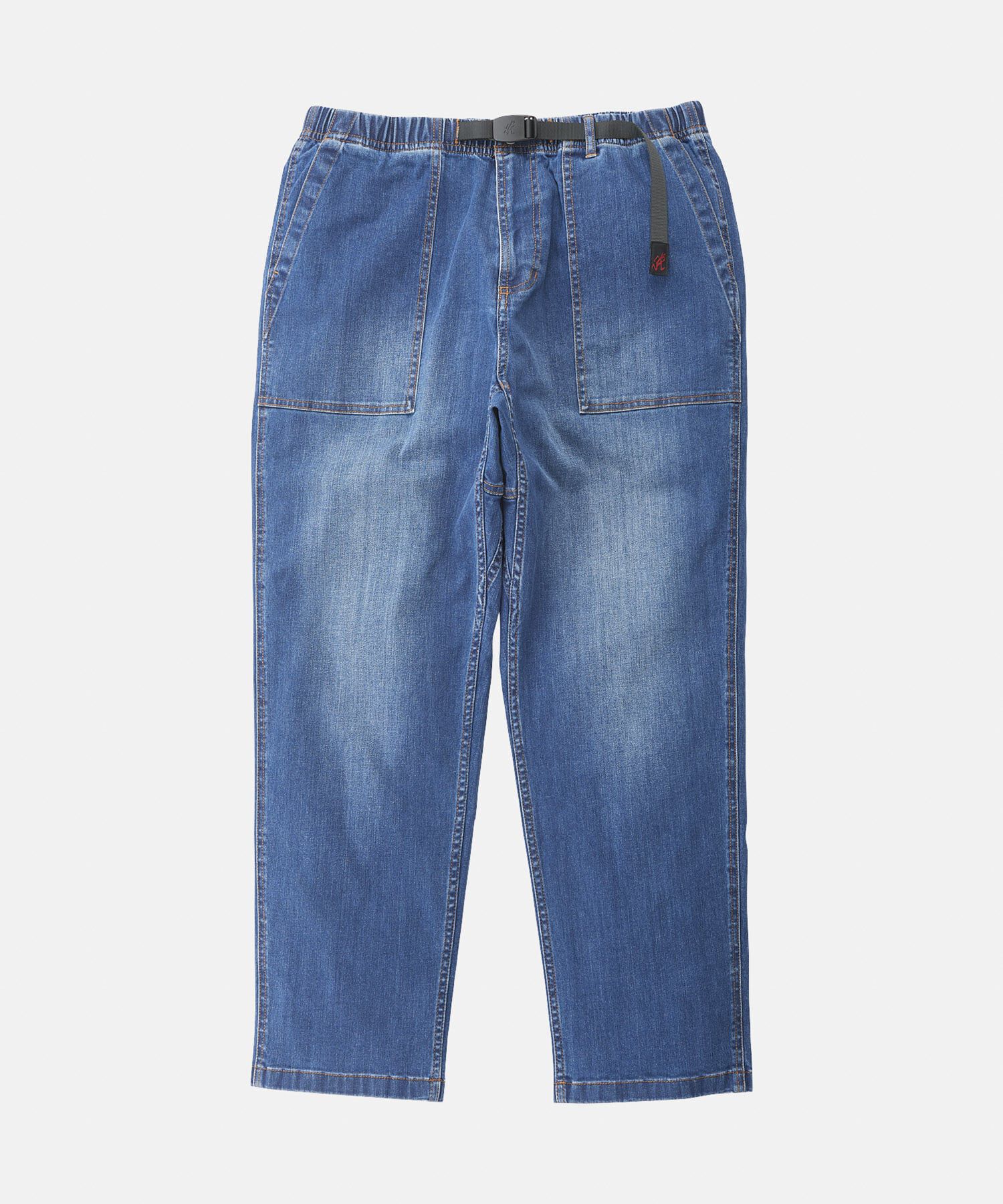 STRETCH DENIM LOOSE TAPERED RIDGE PANT